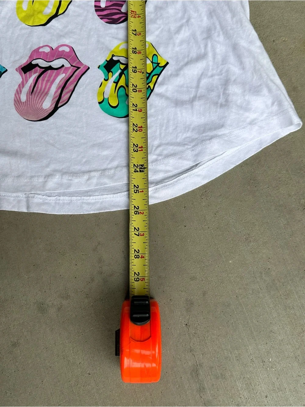 The Rolling Stones White Graphic Muscle Tee on Comfort Colors tank XL